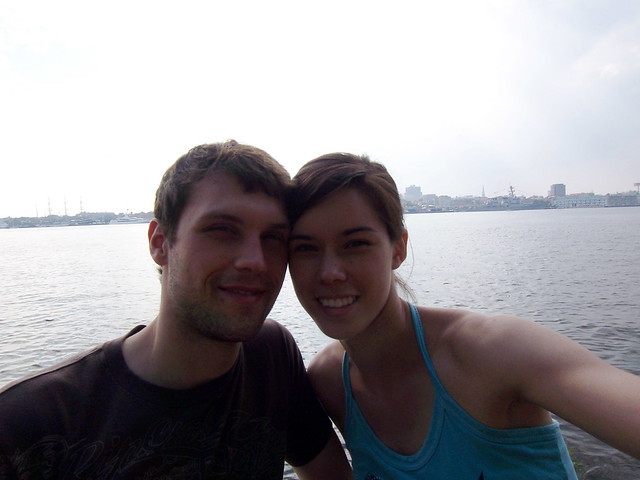 us on the riverlink ferry
