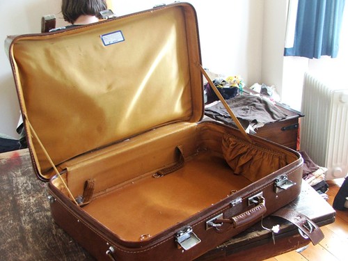 This is an open suitcase