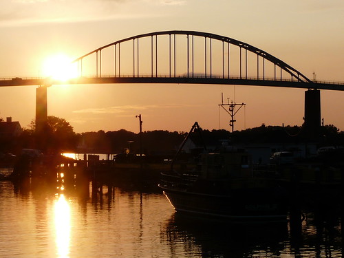 bridge sunset water boats maryland chesapeakecity