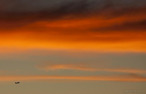 sunset red sky orange costa sol del airplane atardecer spain rojo aircraft cielo naranja malaga avion candilazo