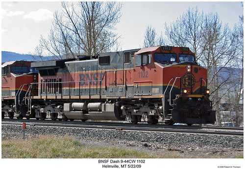 train montana diesel trains locomotive trainengine ge bnsf dash944cw burlingtonnorthernsantafe dash9 c449w sixaxle westelliston