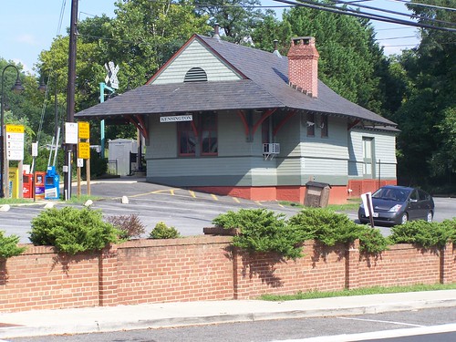 Kensington Maryland railroad station (shingle style) frame construction