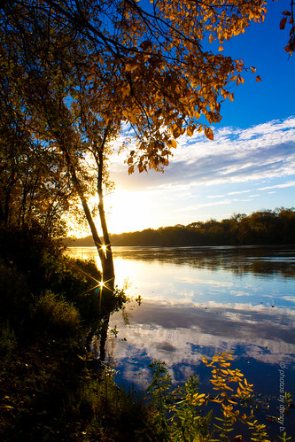 autumn sunrise winnipeg redriver