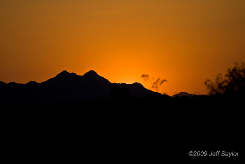 sunset arizona orange mountains canon xti 400d jeffsaylor