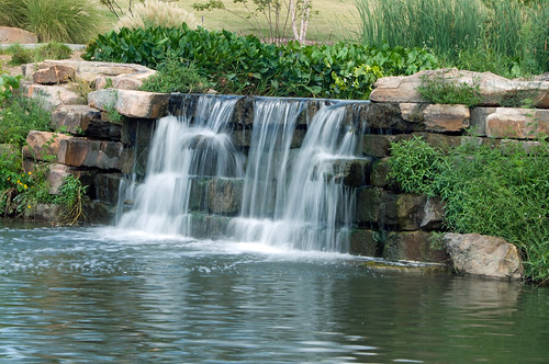 park oklahoma water centennial waterfall stream tulsa ok