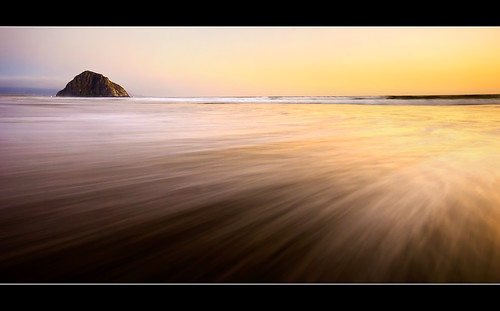 ocean longexposure sunset seascape beach colors nikon waves sigma wideangle morrobay d200 1020mm morrorock sanluisobispo centralcalifornia watermovement