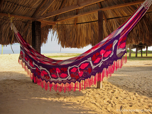 Colorful Wayuu hammock