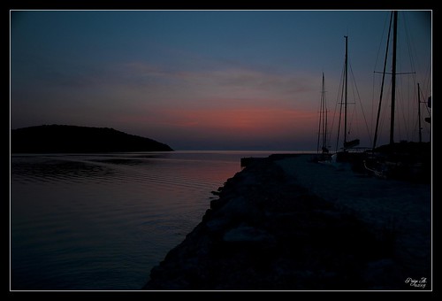 sunset mediterranean sailing greece 2009 sivota d300