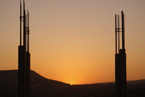 sunset building site cyprus