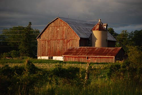 sunset ontario canada barn farm cavan