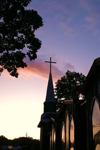 sunset church illinois cross steeple il rockton