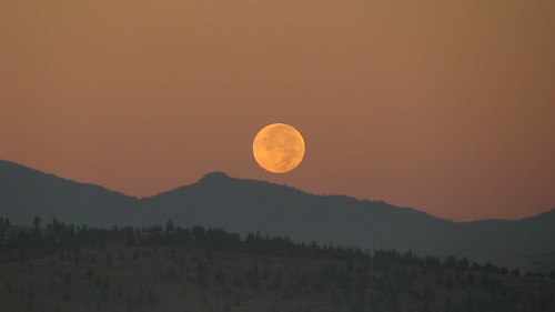 sunset moon atardecer luna