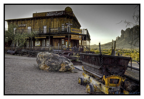 arizona sunrise ghosttown hdr oldwest superstitionmountains