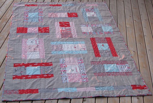 Comic Strip quilt unwashed