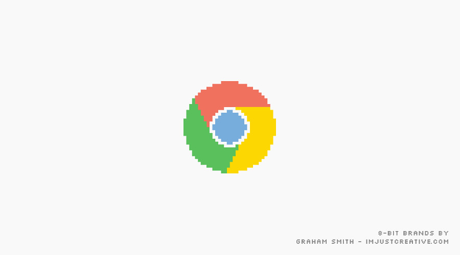 8-bit Chrome Logo