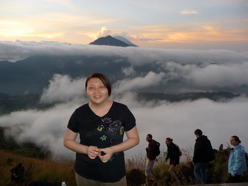 Mount Batur, Bali - 09 Suanie at the peak