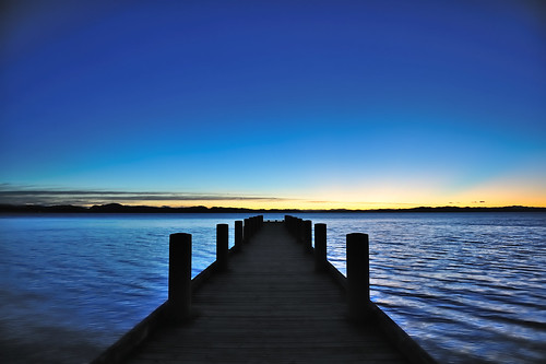 ocean blue newzealand sky orange beach yellow sunrise auckland wharf maraetai aotearoa