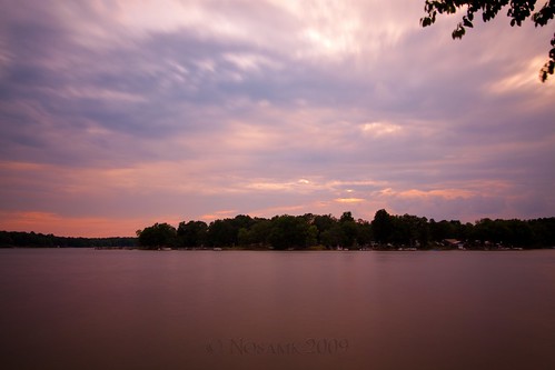 sunset lake water clouds nc northcarolina highrocklake davidsoncounty nd30 ndx1000 southmont tokinaatx116prodx