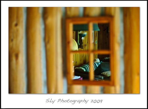 ontario canada window mirror bay log cabin nikon cottage 2009 barrys d300