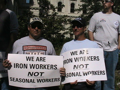 Iron Workers, not Seasonal Workers