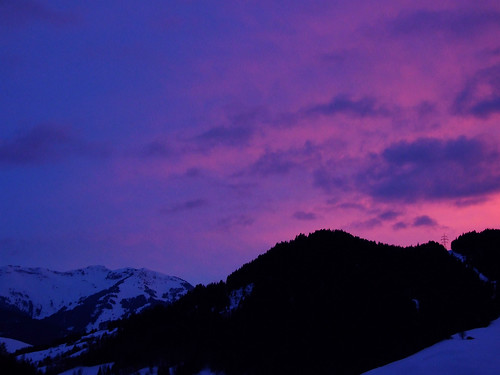sunset mountains alps clouds purple valley s6500fd