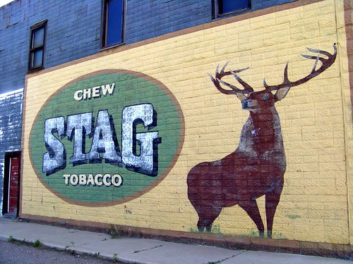 white canada color colour building green animal sign yellow mystery ab deer alberta prairie 2009 tobacco 2000s botha canadagood stettlercounty