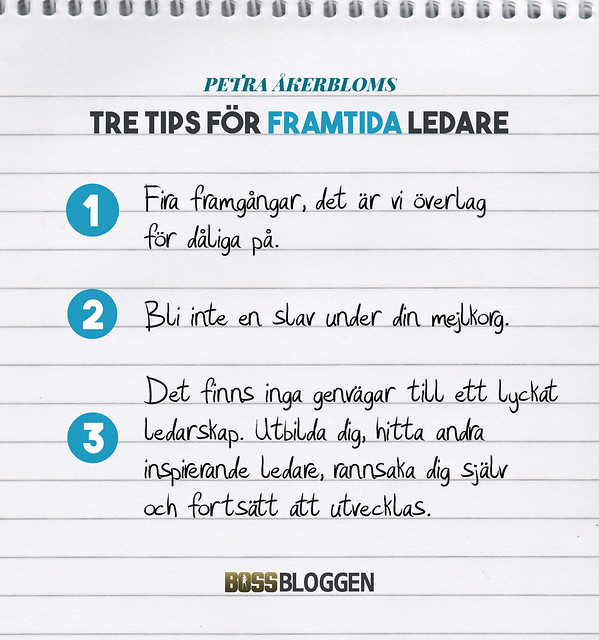 3 tips! Petra Åkerbloms