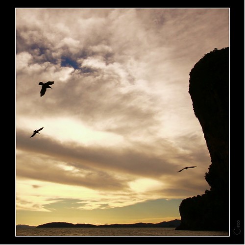 sunset flying cisco thailandia krabi railay photographia hatphranang “photographia”