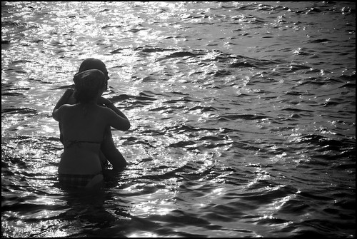 ocean light sunset shadow sea summer vacation blackandwhite bw water silhouette swimming swim couple july bikini tropical stcroix caribbean bathing swimsuit tropics virginislands usvi blackwhitephotos nikiandneil