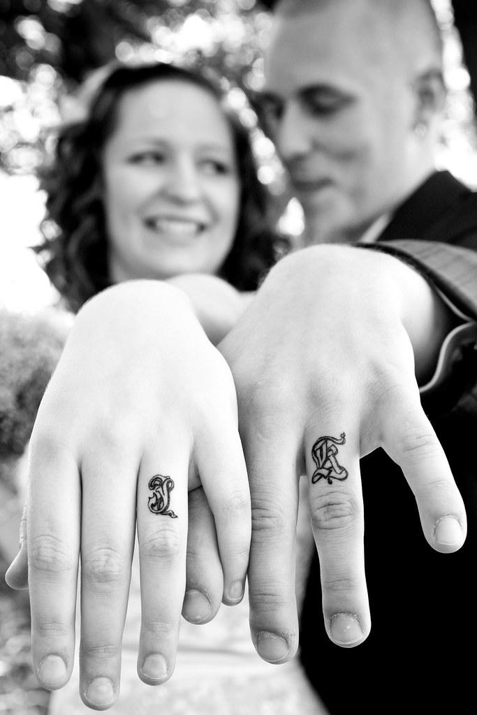 Ring finger tattoos, Couple ring finger tattoos, Wedding date tattoos-totobed.com.vn