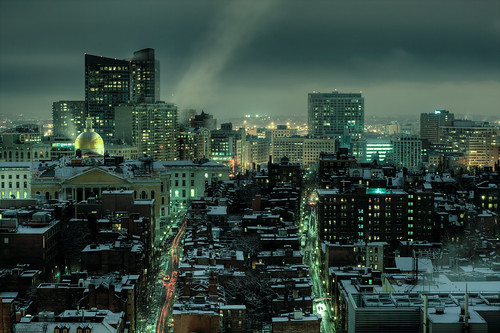 house snow boston fog night buildings gold state massachusetts hdr breathtaking topped ianpoleycom