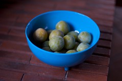 greengages and blue