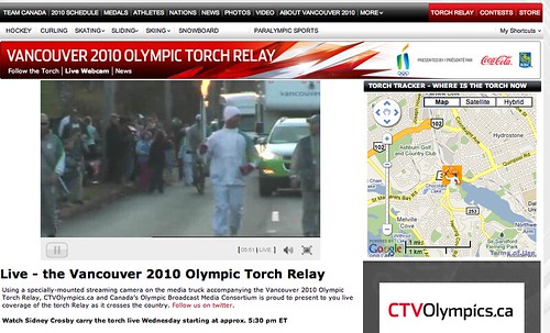 Live Webcam @ Vancouver 2010 Olympic Torch Relay - Pix 4 (Cia Tweel)