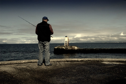 sea landscape scotland fishing fisherman willie ayr