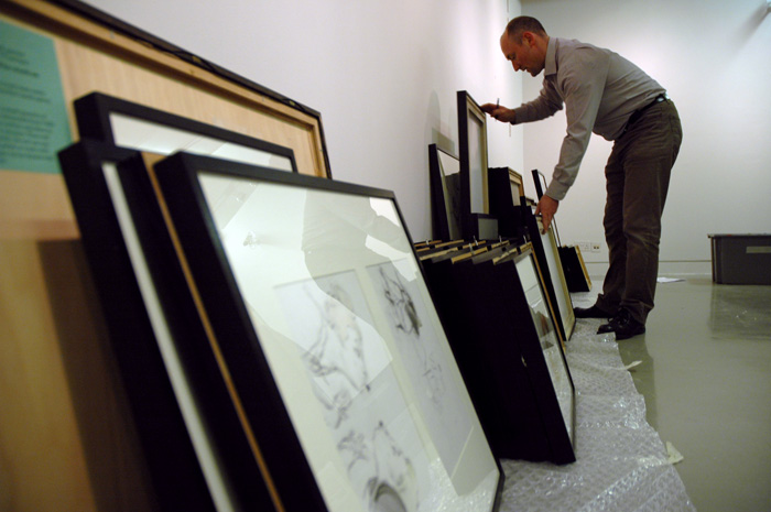 Martyn Lenton sorts the artworks