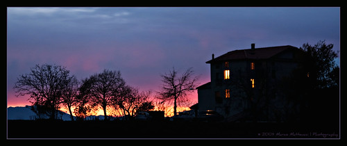 sunset night tramonto nightscape countryhouse marcomatteucci