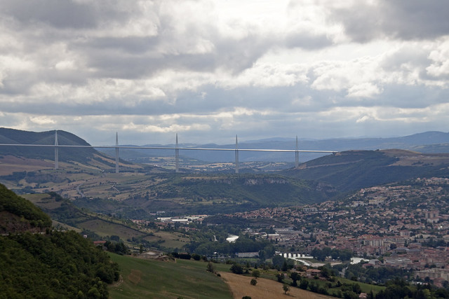 Above Millau looking towards the Viaduct 2