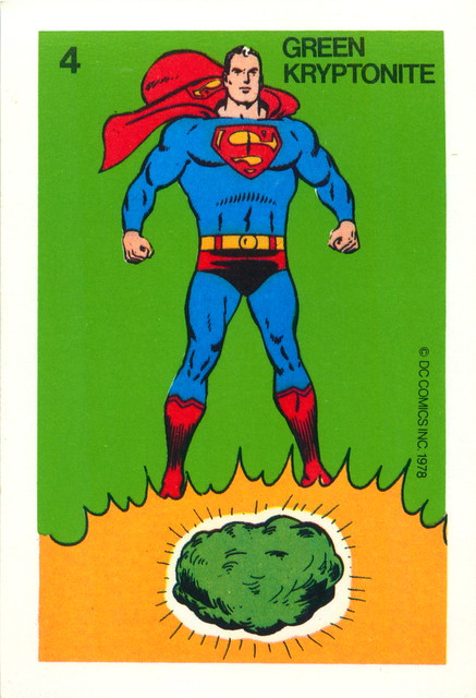 Superman Card Game by Whitman (1978) - Green Kryptonite