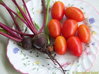 Beets, Carrot and Tomatoes