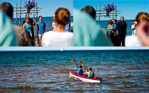 wedding sky lake beach water boat nikon kiss do kayak married superior sail mm 50 distillery wi cornucopia d90 i