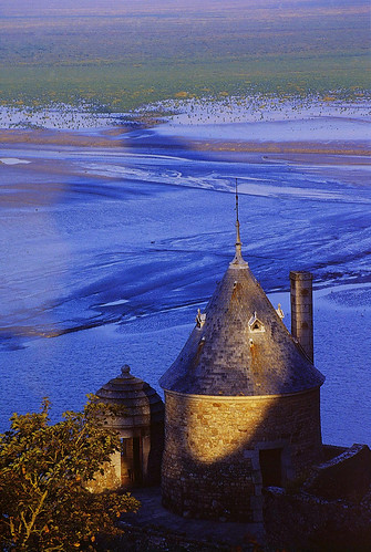 2001 morning shadow france sunrise alba ombra slide dia amanecer normandie francia montsaintmichel diapositiva normandia marea mattino