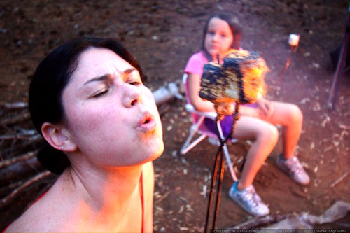 not a fire breather, she's just roasting marshmallows    MG 9693