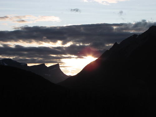 sunset mountain canada mountains nationalpark jasper jaspernationalpark