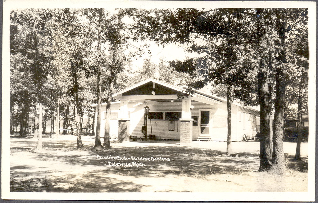 Idlewild, MI. The Paradise Club and Paradise Gardens Negro Nite Club. Postmarked 1942. One the few resorts in the country where African-Americans were allowed to vacation pre-1964.