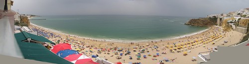 panoramic view of the beach, the Algarve