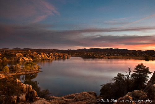 sunset arizona prescott prescottarizona willowlake