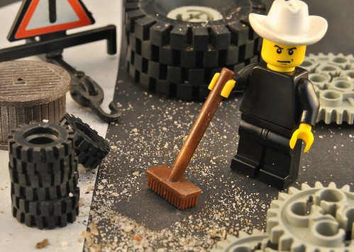 Lego Texas Tyre Shop Clean