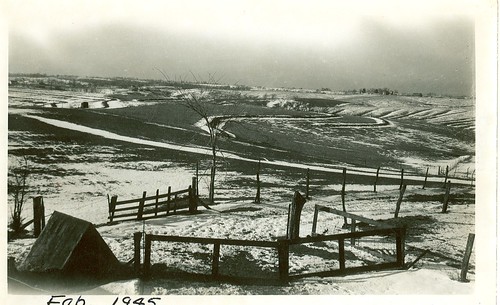 snow liberty farm missouri fields 1945
