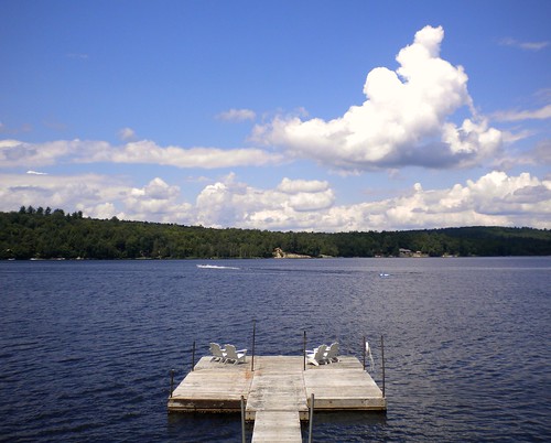 summer vacation lake ny newyork water clouds dock adirondacks adk longlake adirondackpark