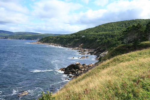 vacation cliff beautiful landscape coast scenery surf day novascotia cloudy awesome scenic capebreton breathtaking rugged cabottrail baystlawrence capstick